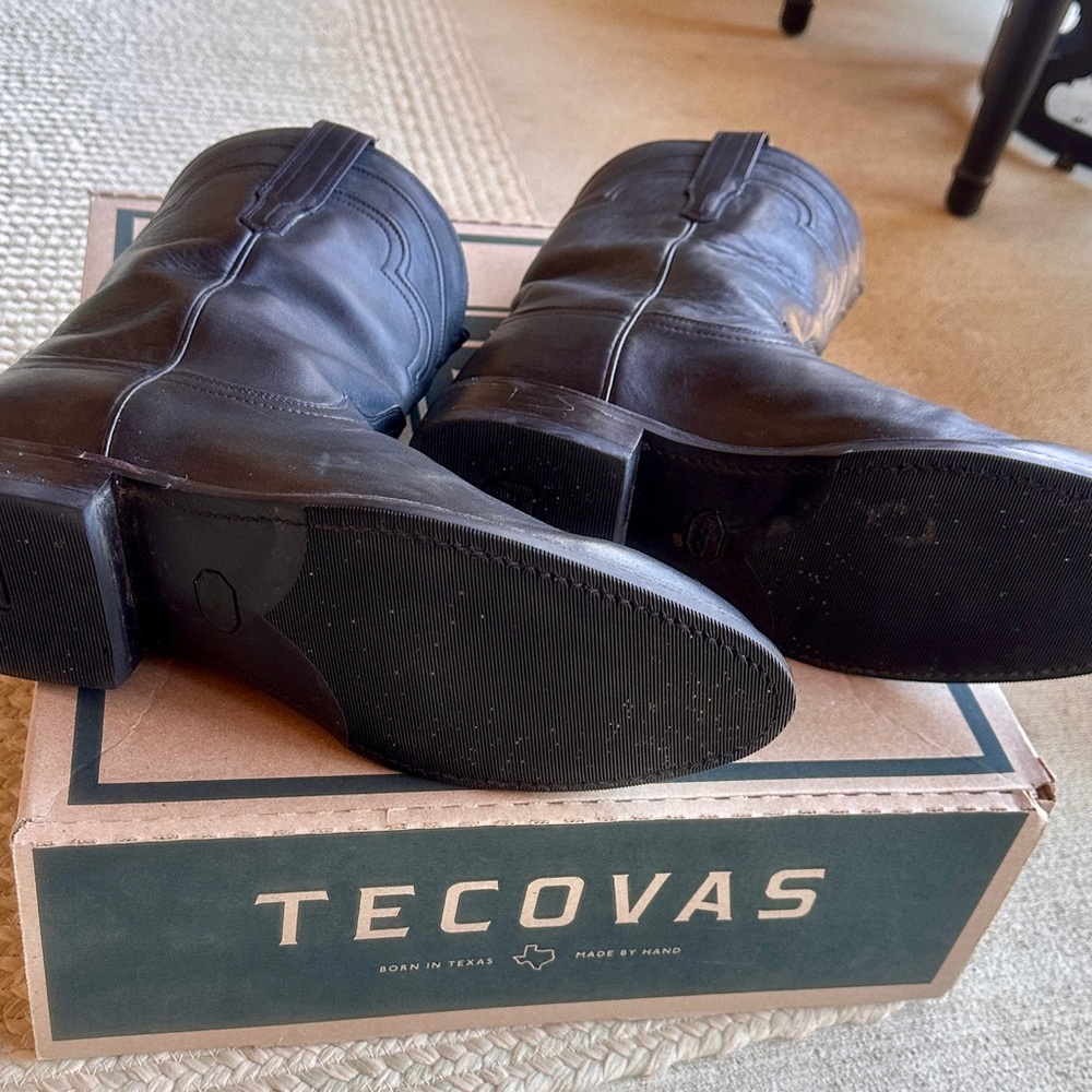 EUC Men’s Black Tecovas size 11.5 EE - Picture 2 of 10